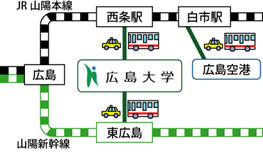 広島大学への公共交通機関